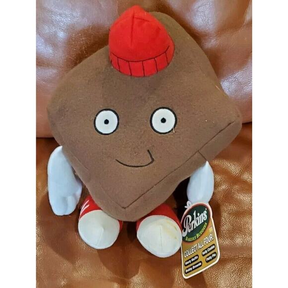 Perkins Bakery Buddies Bobby Brownie 11 Inch Stuffed Animal Plush Toy RARE HTF - Picture 1 of 12